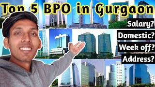 Top 5 BPO in Gurgaon with address👍 [upl. by Nylarad892]