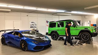 STRAIGHT PIPING ALIEN GREEN MERCEDES AMG G63 CRAZY LOUD [upl. by Yelyah617]