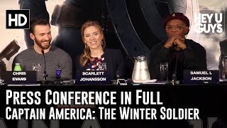 Captain America The Winter Soldier Press Conference in Full [upl. by Ewald]