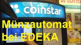 💰💰Coinstar Automat  Kleingeld  münzen coinstar edeka change coins foodhaul shoppingvlog [upl. by Nierman]