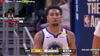 LOOK AT MY TWIN OUT THERE  Reaction to Lakers vs Warriors PREASON Game Highlights 0ct 18 2024 [upl. by Kimmi934]