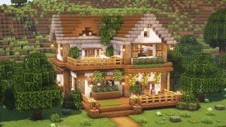 Minecraft How to Build an Aesthetic Cozy House  Tutorial [upl. by Opportuna425]