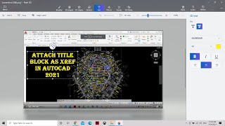 Attach Title Block as XRef in Autocad 2021 [upl. by Mckinney]