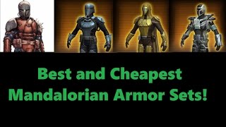 SWTOR Top 8 Mandalorian Armor Sets [upl. by Neerom]