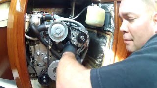 Sailboat engine maintenance An old Yanmar 2GM20F diesel lets do an oil change [upl. by Sakovich199]