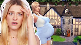 Building A MAGICAL Tudor House In The Sims 4  Occult Baby Bonus [upl. by Aihsem]