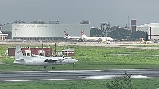 Super Rare Fokker F27 Cargo landing at Dhaka [upl. by Eenerb]