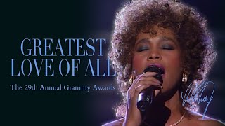 Whitney Houston  Greatest Love Of All The 29th Annual Grammy Awards 1987 [upl. by Negaem]