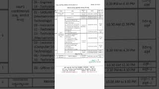 KEA GTTC exam date Dec 9101114kea kpsc exam examdate [upl. by Kuska246]