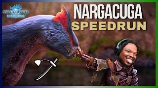 MHWI 256 Nargacuga Longsword Speedrun TA Wiki Rules [upl. by Odnumyar]