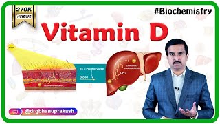 Vitamin D calciferol Sources Synthesis Metabolism Functions Deficiency  Usmle biochemistry [upl. by Aisined324]