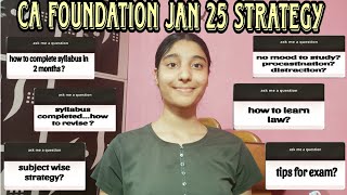 CA Foundation Jan 25 Strategy  How to do Revision  Archi Gupta jan25 cafoundation caexam ca [upl. by Paddie]