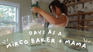 Days as a MICRO BAKER  SAHM  Vlog [upl. by Elbag142]