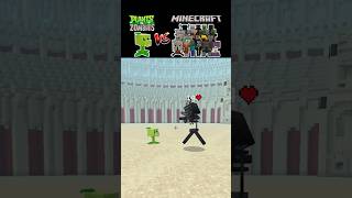 Peashooter vs Minecraft Mobs all part 2  Plants vs zombie  pvz memes minecraft shorts [upl. by Felder]