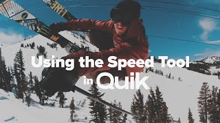 GoPro How to Use the Speed Tool in Quik [upl. by Currey]