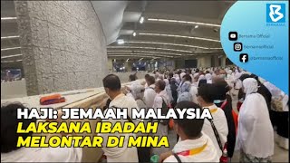 Haji Jemaah Malaysia laksana ibadah melontar di Mina [upl. by Celesta]