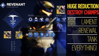 Busted Renewal grasps and The Lament Tank Everything Stasis Hunter Build  Destiny 2  Season 18 [upl. by Tildi]