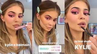 Kylie Jenner Pink Makeup Tutorial Using Kylie Cosmetics [upl. by Mudenihc]