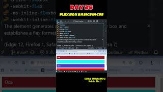 Flex box coding flexbox css webdevelopment codeprojects webdevelopment automobile [upl. by Rosenthal]