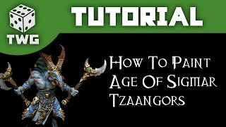 How To Paint Tzaangors Warhammer Age of Sigmar Tzeentch Tutorial The War Gamer [upl. by Durant]