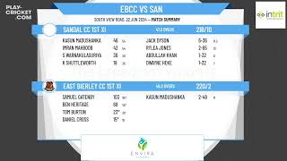 East Bierley CC 1st XI v Sandal CC 1st XI [upl. by Seigler]