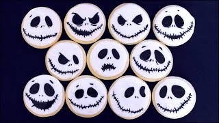 Jack Skellington Cookies for Halloween [upl. by Noreht870]