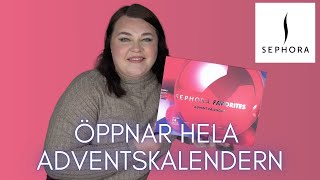 ÖPPNAR SEPHORA FAVORITES ADVENTSKALENDER 2024 [upl. by Orson]