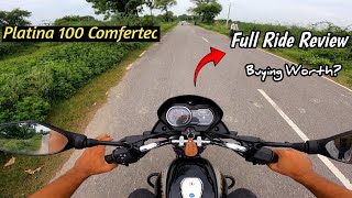 Bajaj Platina 100cc 2024 E20 Ride Review✅️  One Of the best mileage 100cc Bike in india [upl. by Ssej]