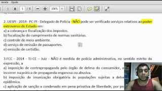 Resolução de Questões Poder de Polícia  Simulado 1ª Parte [upl. by Leirad]