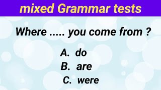 mixed English grammar questions and answers ✍️  can you score 1010 [upl. by Ajram]