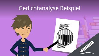 Gedichtanalyse Beispiel  einfach erklärt [upl. by Manaker]