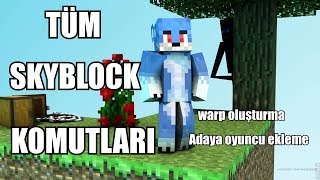 SKYBLOCK 2 Warp oluşturma  Adaya oyuncu ekleme vb komutlar [upl. by Gaye]