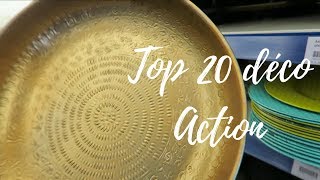 SHOPPING ACTION TOP 20 OBJETS DECO MOINS DE 10 EUROS NOUVEAUTÉS AVRIL 2018 [upl. by Kristianson]