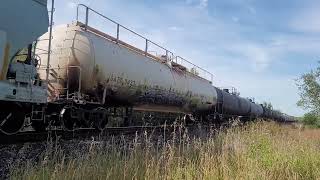 Eastbound CN manifest M342 is working up Bedford hill on Saturday September 7th 2024 [upl. by Block]