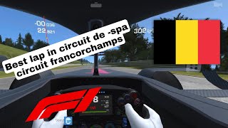 Best lap in circuit de spacircuit francorchamps Real Racin 3 [upl. by Natek]