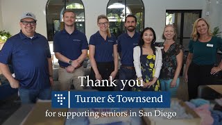 Team from Turner amp Townsend Support ElderHelp Seniors San Diego [upl. by Leddy]