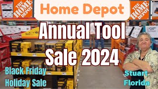 Home Depot Annual Tool Sale 2024  Holiday Sale Christmas gifts  shop with me black friday [upl. by Lemra5]