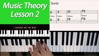 Learn Music Theory Lesson 2  How Chords are Constructed 101  Triads Inversions and Progressions [upl. by Zuckerman384]