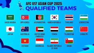 All Qualified Teams  AFC U17 Asian Cup 2025 [upl. by Mcgraw658]