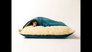 Charley Chau Snuggle Bed for dogs that love to burrow [upl. by Thier]