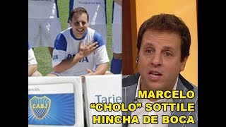 Marcelo quotcholoquot Sottile es hincha de Boca [upl. by Alyahc]