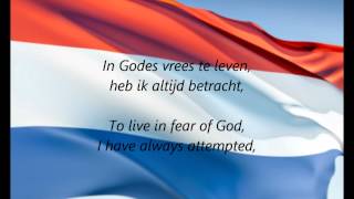 Dutch National Anthem  quotHet Wilhelmusquot NLEN [upl. by Atisusej]