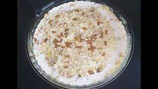 Tasty Arabian Pudding  Arabian sweet dessert  laziz khana by ayesha [upl. by Yeca]