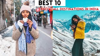 Snowfall in December in India Top 10 places to visit in India to witness white winter Wonderland [upl. by Aran]