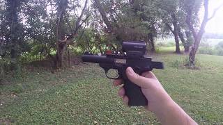 Browning Buckmark Shooting Steel  75 Yards Holosun HS503C Red Dot [upl. by Brine721]