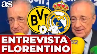 FLORENTINO PÉREZ entrevista completa  DORTMUND 0  REAL MADRID 2  FINAL CHAMPIONS 15 [upl. by Laird]