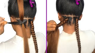 Neat amp Clean Boho Box Braids Rubberband Method [upl. by Shayne664]