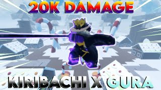 GPO KIRIBACHI X GURA THIS BUILD IS JUST GUARD BREAKS 20K DAMAGE GAME [upl. by Moss]