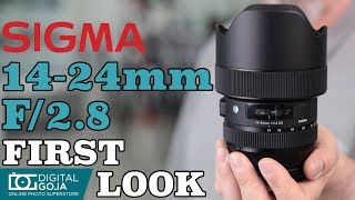 Sigma 1424mm f28 DG HSM Art Lens  Sigma Ultra Wide Angle Zoom Lens  First Look [upl. by Yelsnya]