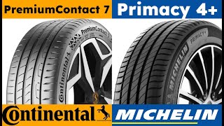 Continental PremiumContact 7 vs Michelin Primacy 4 [upl. by Adrianna297]